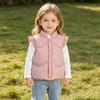 Kids Lace Trim Sleeveless Vest Top with Wide Shoulder for Fall and Winter