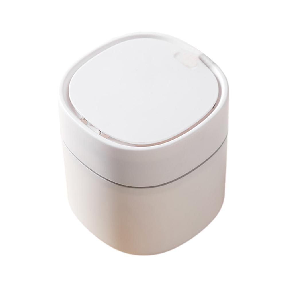 Mini-Abfalleimer Mülleimer Desktop-Abfallkorb Nordischer Stil Kleinkram Eimer Box Abnehmbarer Deckel Haushaltsaufbewahrungszubehör