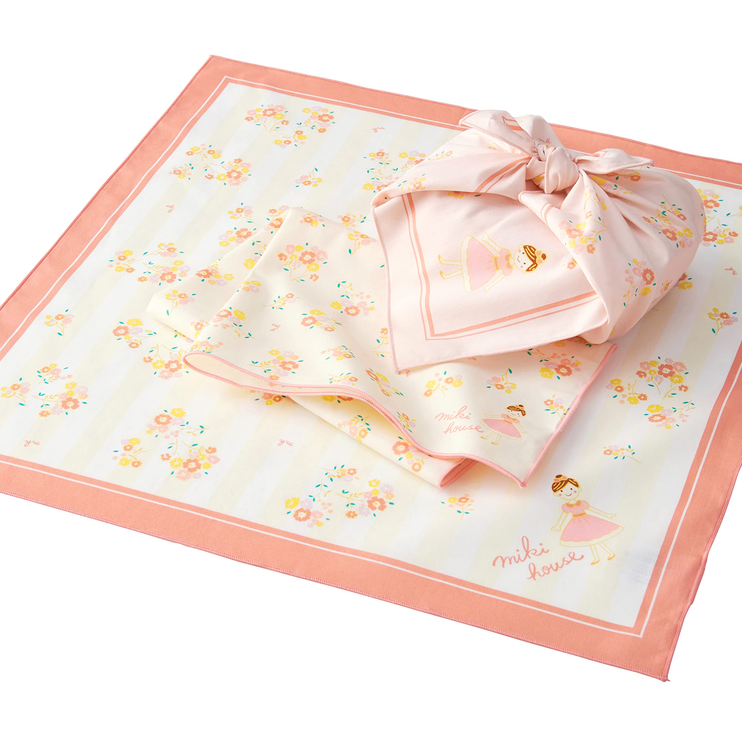 

Набор салфеток для ланча MIKI HOUSE (Набор из 3 предметов), Салфетки для школьного обеда, салфетки для бенто, для мальчиков и девочек, детей, детского сада, детского сада и школы, сделано в