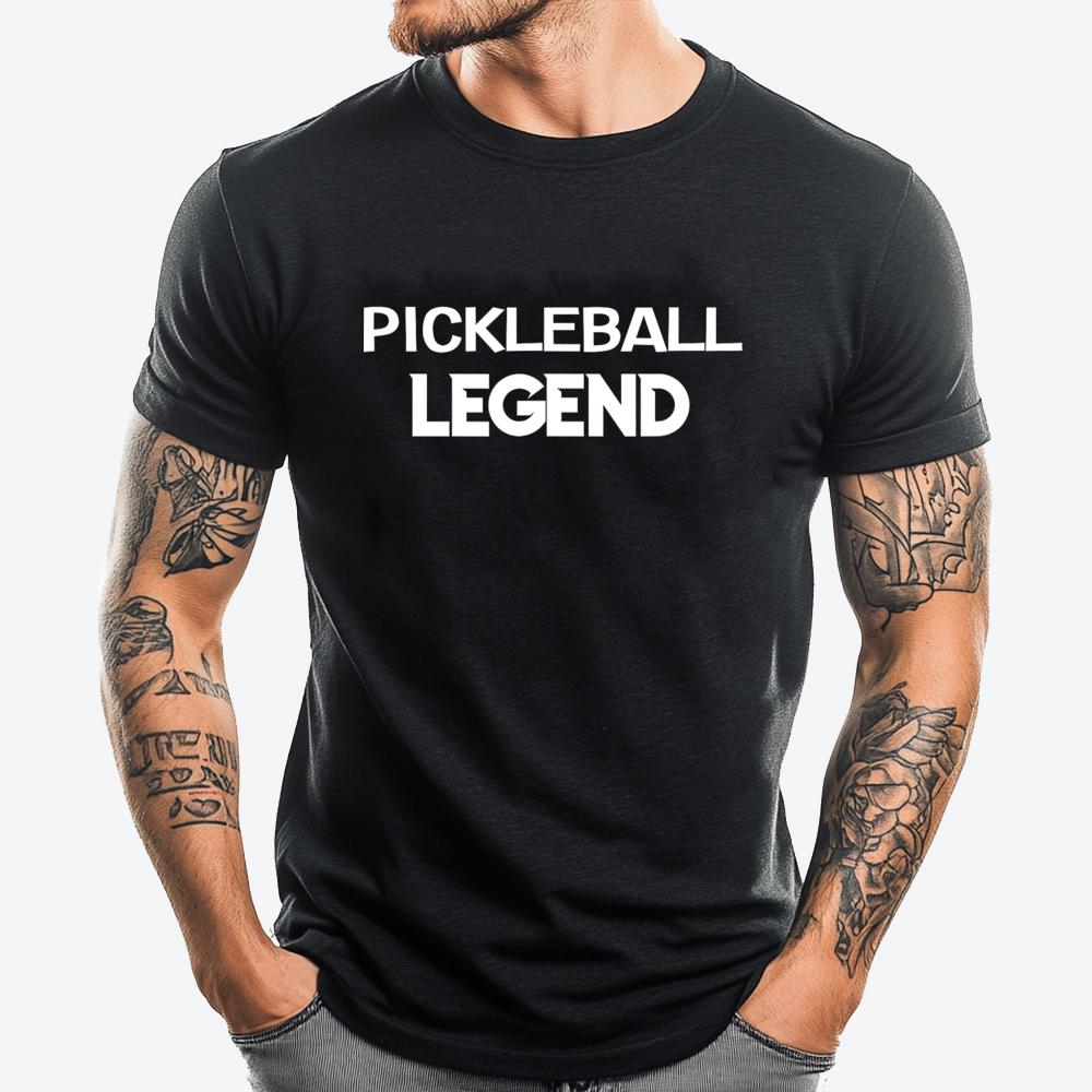 

Paddle Sport Pickleball Legend Teeshirt Sale Graphic Tee Shirt Breathable New In Tops & Tees Printed On - Men s Summer Cotton... S разноцветный