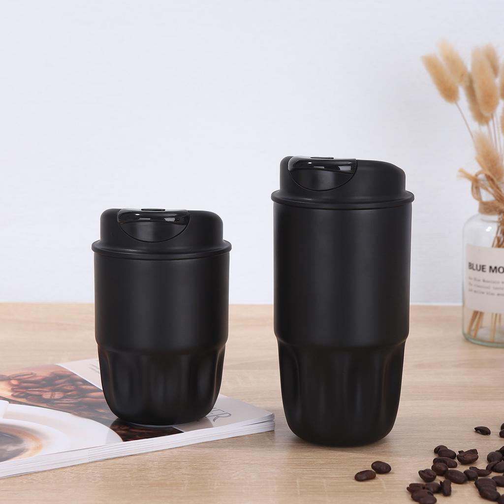 Small pudding direct drinking coffee cup household stainless steel thermos cup girls accompanying water cup gift portable