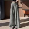 ZANZEA Pantaloni Larghi Casual da Donna con Stampa a Righe