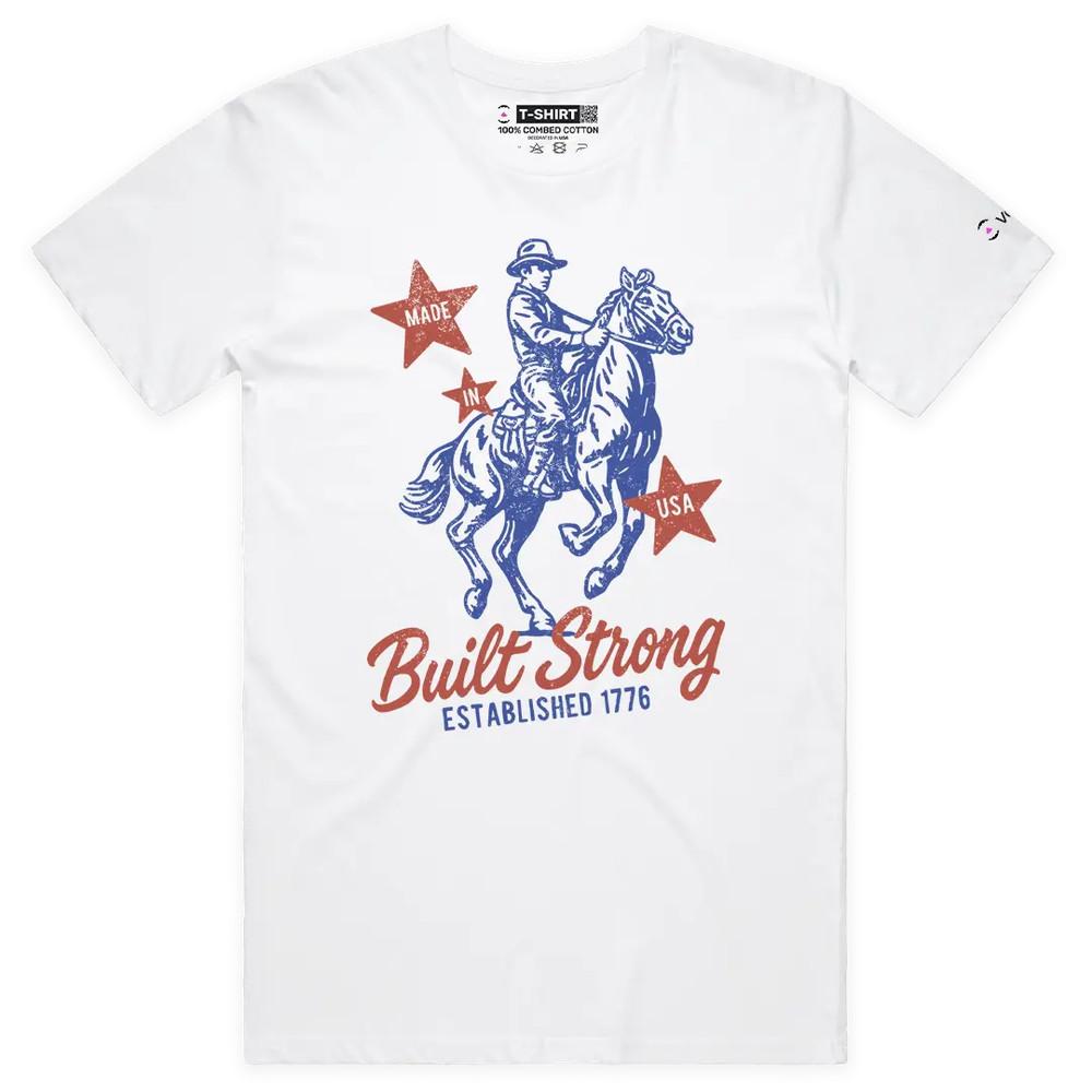 VOICEART Прочный 1776 День независимости Америки Премиум Графическая футболка XL