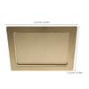 Stainless Steel Embedded Trash Can Lid Side Slot Design for Kitchen Cabinets Pantry Office Bathroom Built-in Countertop Bin