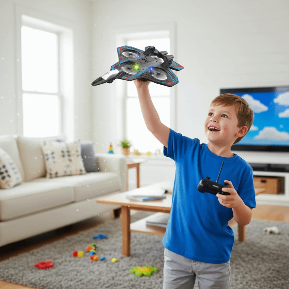 Gravity Sensing Remote Control Foam Fighter EPP Foam RC Hobby Jet Plane  Kids Gifts