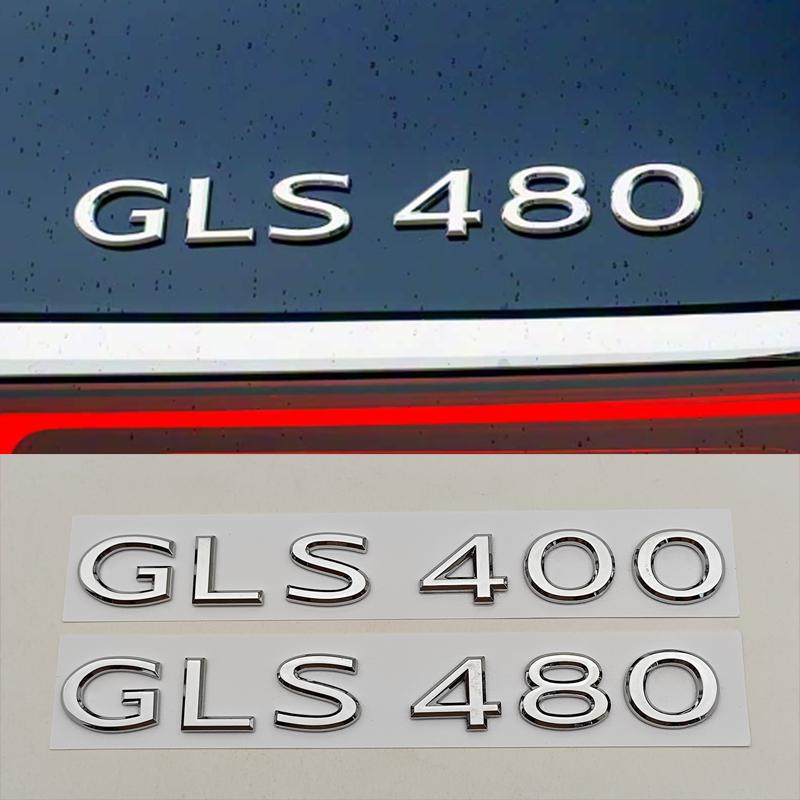 For Mercedes Benz GLS Class GLS400 GLS480 GLS600 Trunk Letter Emblem Badge Logo Car Styling Sticker Accessories Replacement