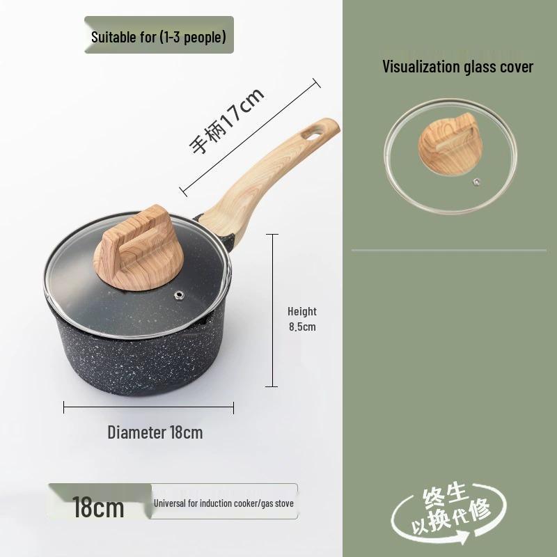 

Набор кухонной посуды из 4 предметов с антипригарным покрытием из майфан-камня: Стильный, многофункциональный для приготовления на пару и жарки