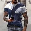 3d Print T Shirt Short Sleeve Top Men's Sport Wear Summer Round Neck Tees Plus Size Men Simple T Shirts
