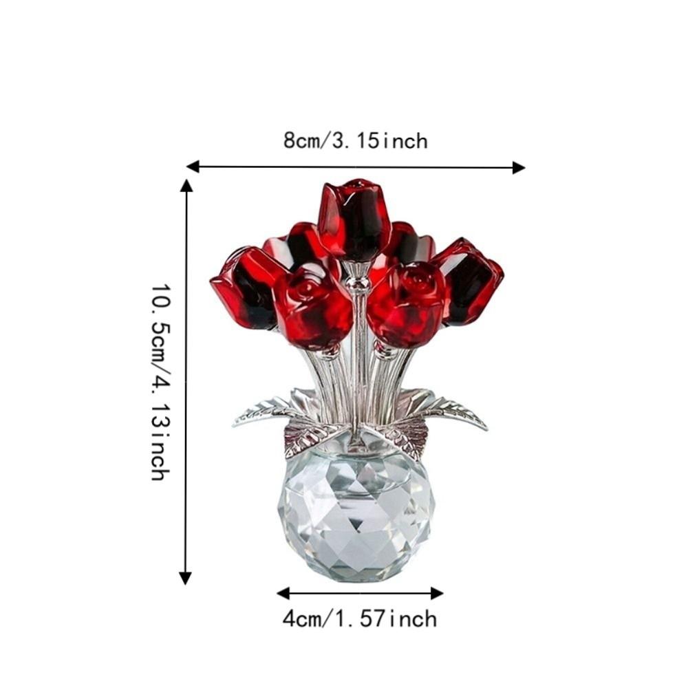 Eternal Bloom Crystal Rose Bouquet Simulated Flowers Eternal Rose Decoration Mother's Day