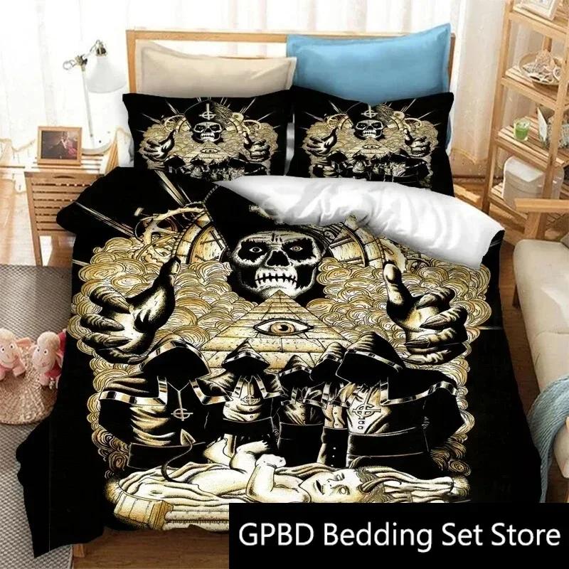 3D-Druck Ghost Band Bettwäsche-Set Double Twin King Bettbezug Tröster Kissenbezug Jungen Mädchen Erwachsene Schlafzimmer