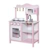 Cuisine en bois pour enfants - GINGER HOME - Rose - 58,5 x 29,5 x 85 cm - Accessoires inclus
