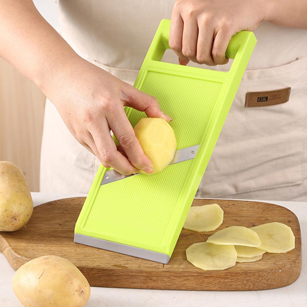 1Pc Multi-Purpose Home Kitchen Tool Manual Vegetable Slicer Stainless Steel Portable Kitchen Shredder Potato Cabbage Cutter