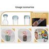 Silicone Grid Insert Flexible Floral Stem Holder For Floral Arrangements And Makeup Brush Storage