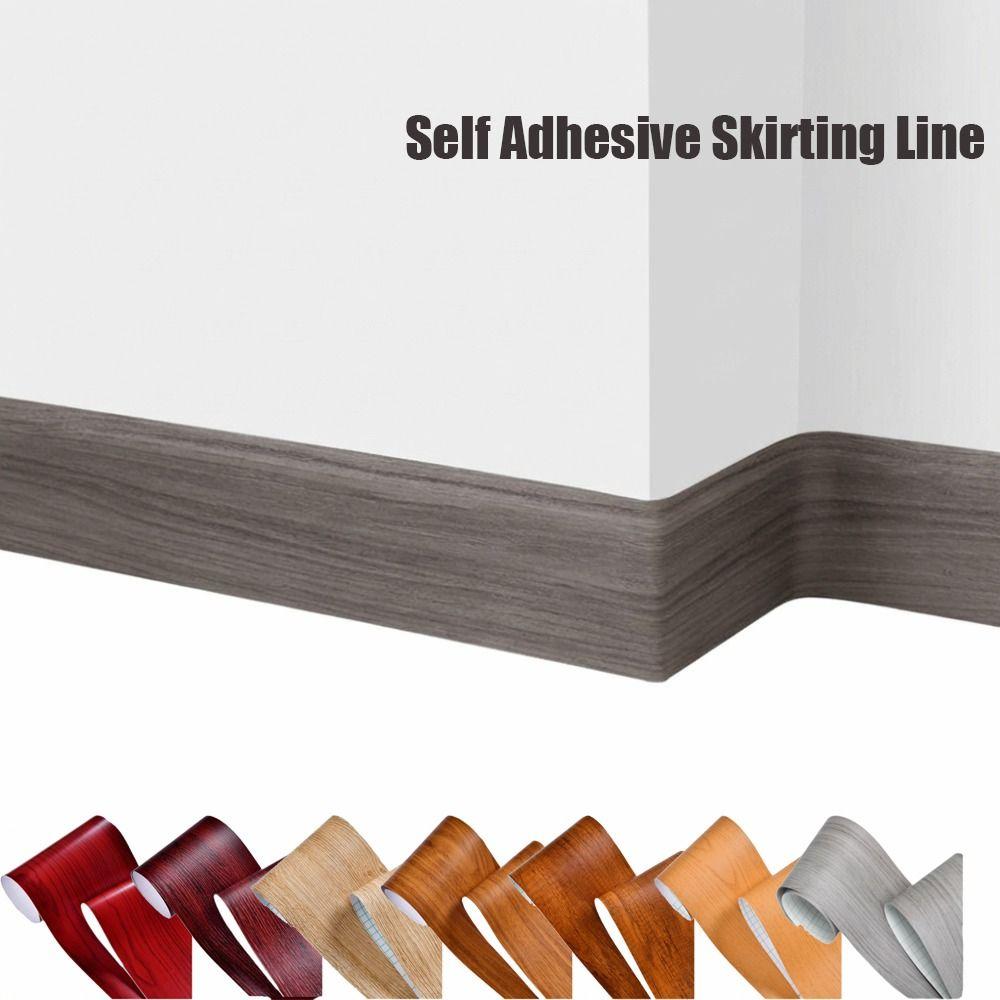 Fashion 5 Meter Wall Base Thickened Anti-collision Wall Sticker Soft Self Adhesive Decoration Strips Living Room