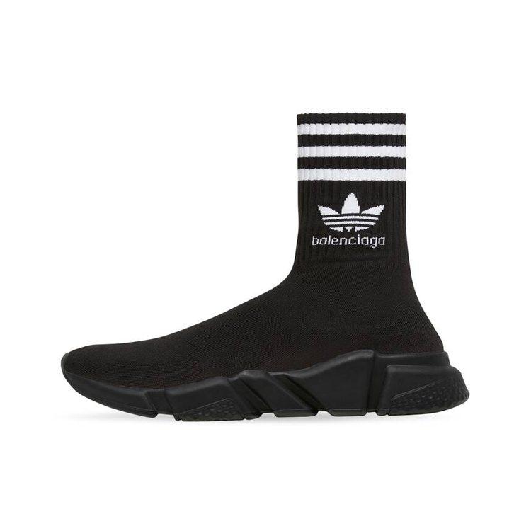 Balenciaga X Adidas Speed Trainer Black Women's 717589WBDV11009