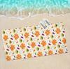Vibrant Tropical Print Bath Towel - Soft Absorbent Towel for Family & Travel, Colorful Beach Design for Summer Fun