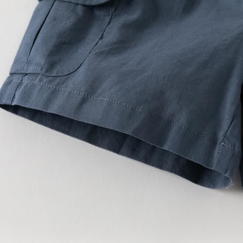 DAVE&BELLA Boys' Linen Cropped Pants