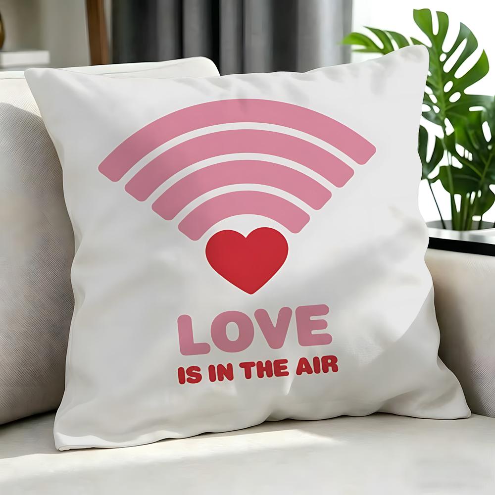 Holiday Valentine'S Day Cushion Cover Cushion Cover Set 4Pcs 50X50 45X45 40X40 Pillowcase Decorative Sofa Home Decor
