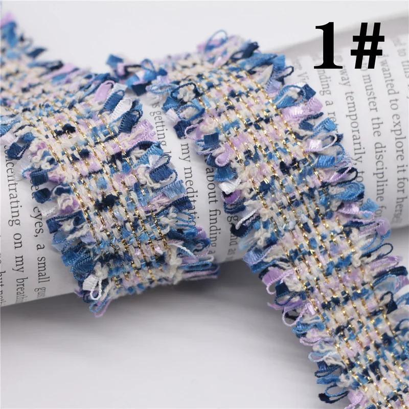 45 Yards Trim Vintage Embroidered Lace Sewing Lace Ribbon Fabric Handmade Costume Dress Sewing Trimmings Wedding Decoration