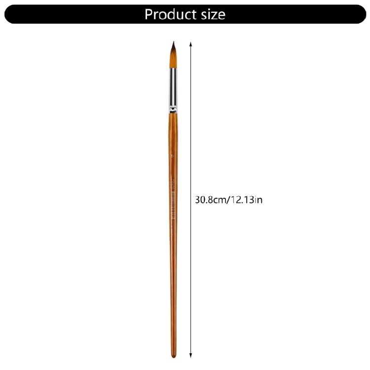 Long Handle Artist Paintbrush for Large Canvas Painting Wooden Grip Professional Nylon Bristles Multi Head Avaliable