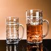 Large Capacity Dimpled Beer Mugs Efficient Dimpled Beer Cups British Styles Beer Mug Dishwasher Safe Beer Drinkwares top sale