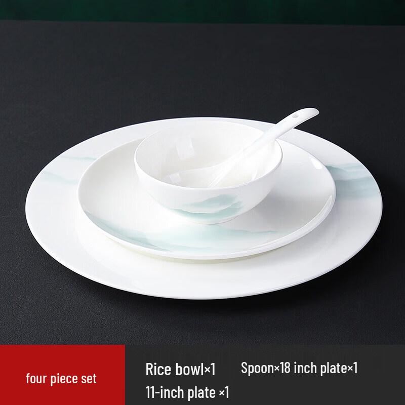 Elegant Chinese Ceramic Dinnerware Set