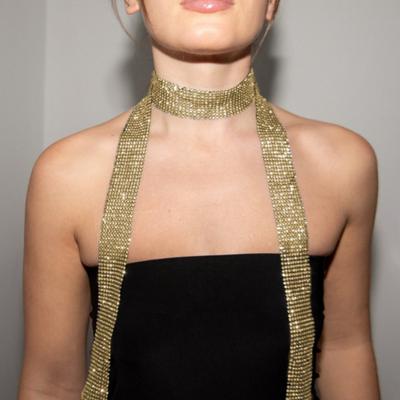 Women Long Scarf Shiny Sequins Comfortable Long-wear Scarf Sequin Embellished Decorative Scarf Daily Party Wear
