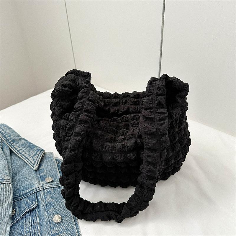 

Fashion retro tote bag 2024 new simple personality large capacity messenger bag simple casual women s shoulder bag чёрный