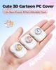 3D Cute Cartoon Case for AirPods Pro 3 Secure Lock Magnetic Pop Top PC Earphone Cover Shockproof Drop Protective Full Shell