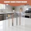 Straw Holder For Cabinet Acrylic Door Container Straw Holder For Counter For Spoon Chopsticks Stirring Rod Cupboard Drawer Wall