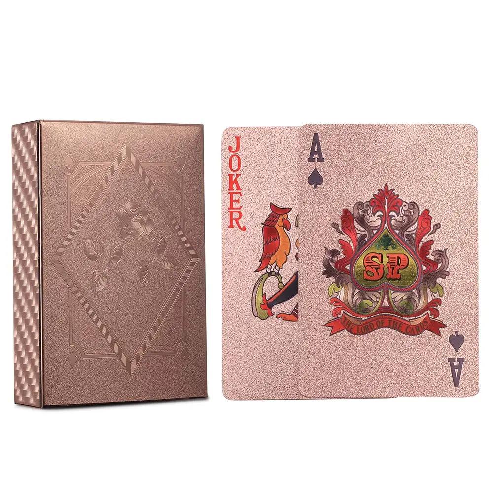 Gold Silver Waterproof Playing Cards Plastic Playing Cards Deck of Playing Cards Magic Playing Cards Christmas Gifts One Pair