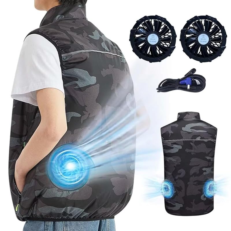

[inotenka] air conditioning work clothes cooling vest Vest with fan [2024 new design] work clothes vest cooling clothes Vest with fan Large air volume