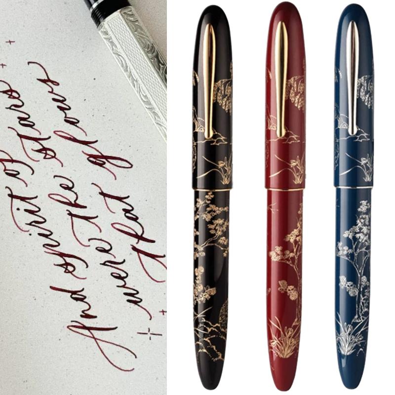 Pennino Flessibile Hongdian N23 Penna Stilografica Edizione Limitata Anno del Coniglio Penna con Pennino Flessibile Morbidezza Flessibile Penna da Scrittura Modifica Business ES ER