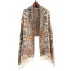 High-End Red Angora & Imitation Cashmere Ethnic Style Scarf Shawl