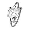Niche Exquisite And Small Creative Metal Woven Rope Bracelet Watch Niche High-End Swan Quartz Watch