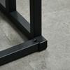 Towel Rack Towel Rack Set 3 Towel Bars, Industrial Design, Bamboo, 45 x 22.5 x 86 cm, Black + Natural