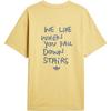 Adidas Originals Shmoofoil STAIRS T SHIRT T Shirt Unisex Yellow KD1870-