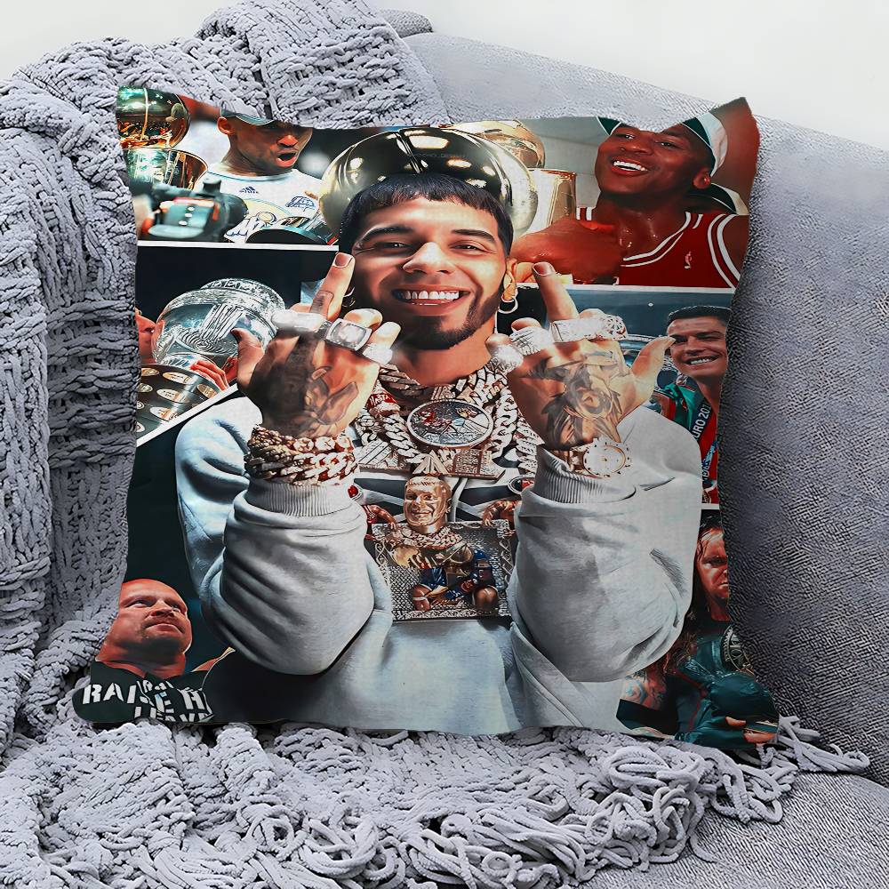 Rapper Real A-Anuel AA 45*45cm Cushion Cover Pillow Cover Decor Pillowcase Home Pillowcase For Couch Pillow