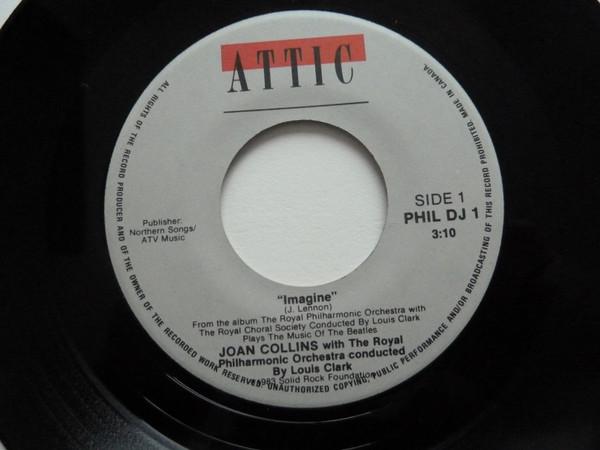 

7inch Record JOAN COLLINS ROYAL PHILHARMONIC O Imagine PHILDJ1 Attic Canada Pop Used