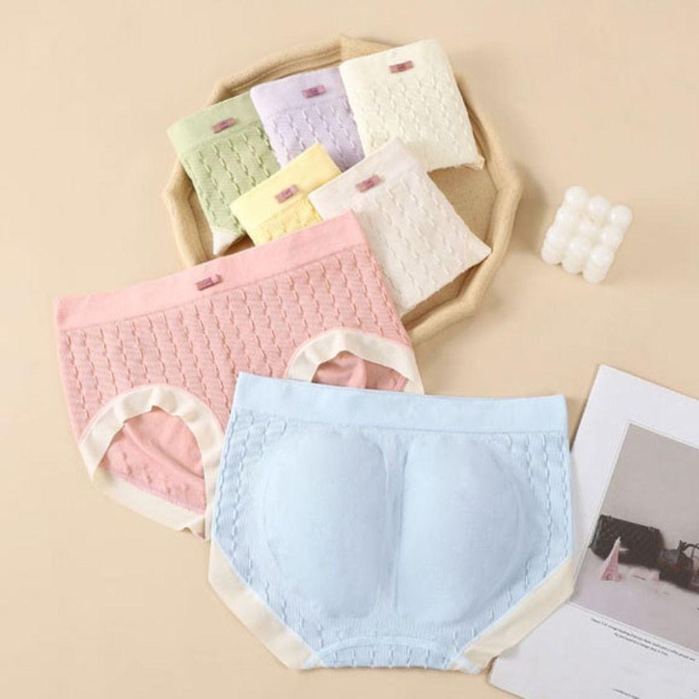 8Pcs Cotton Crotch Bowknot Panties Mid Waist Underwear for Women Breathable Seamless Briefs  Gifts