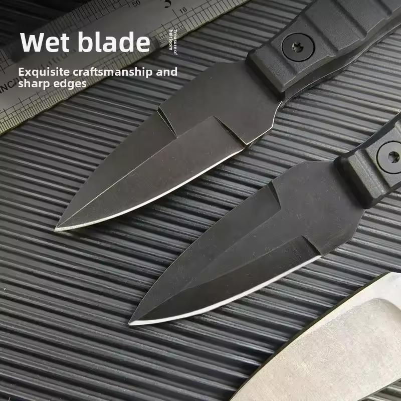 Outdoor small straight knife, high hardness survival knife,utility knife +K sheath, camping EDC portable