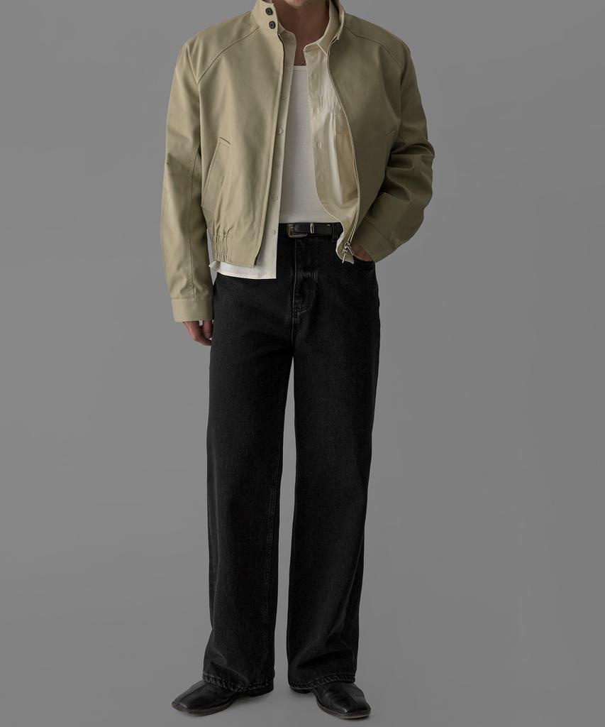 Bowlow Product Cotton Harrington Crop Jacket [Beige]