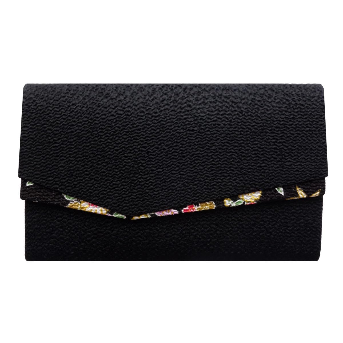 

Prayer Beads Pouch, Prayer Beads Case, with Magnetic Snap, Lily of the Valley Design, Ink Black