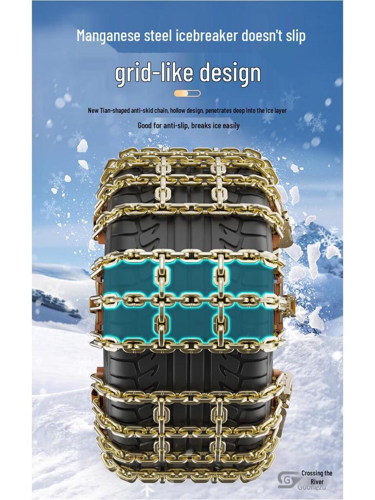 Tire Chains Compatible with Lexus ES, RX, UX, NX, CT200h, & ES300h Models