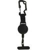 Anti-Theft Retractable Phone Holder Keychain Heavy Duty Strap Tether With Carabiner For Hiking Cycling Climbing