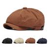 British Style Newsboy Cap for Men, Cotton Ascot Beckham Hat, Spring Summer Vintage Octagonal Flat Cap, Breathable Ivy Style
