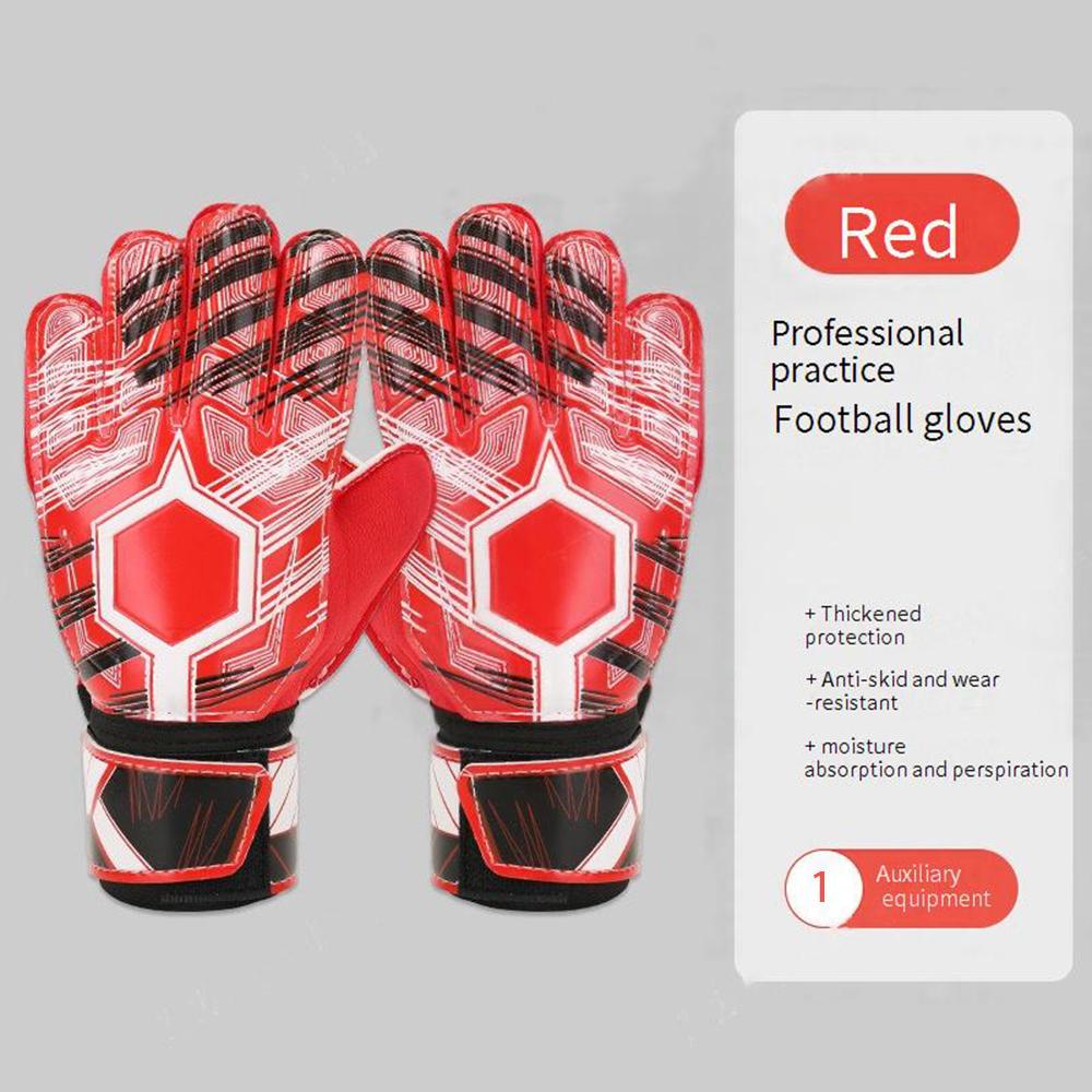 Professional Football Gloves for Adults Children Breathable Wear-resistant Thickened Finger Protector Anti-Slip Feature for