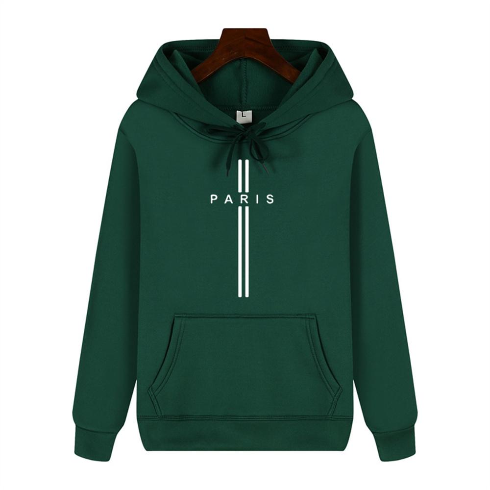 Simple Personality Printed Autumn and Winter Comfort Plus Cashmere Men's High Quality Casual Fashion Warm Street Hoodie