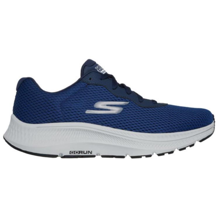 Skechers Mens Go Comfortable Versatile Mesh Synthetic Leather Low Top Running Shoes Men Sneaker Navy-Blue 220864-NVY