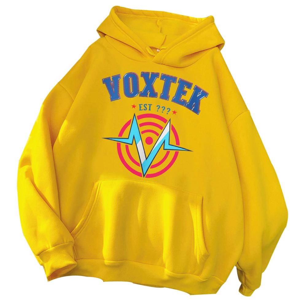 Hazbin Hotel VOX Retro Signal Logo Hoodie Man Woman Harajuku Long Sleeve Pullover Tops Sweatshirt Gift